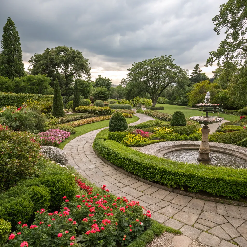 Overview of a well-designed garden