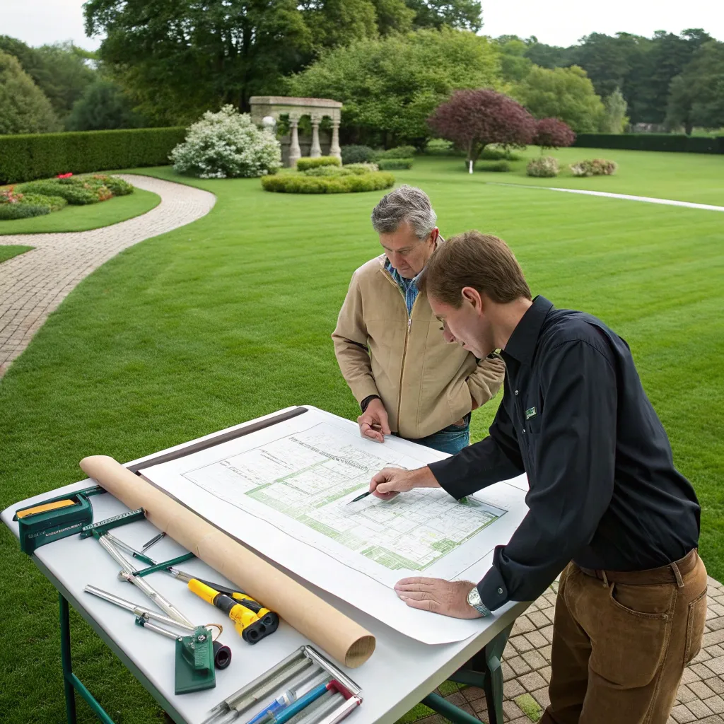 Professional garden planning session